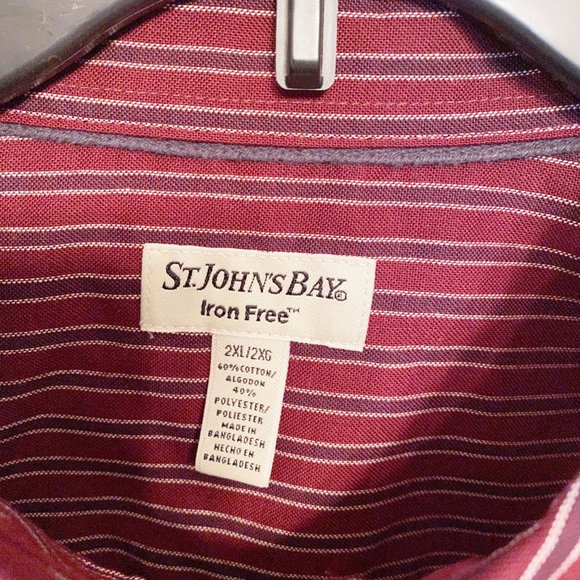 St. Johns Bay Iron Free Men's Button down Size 2XL - Picture 3 of 4